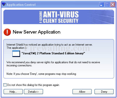 f secure serveralert