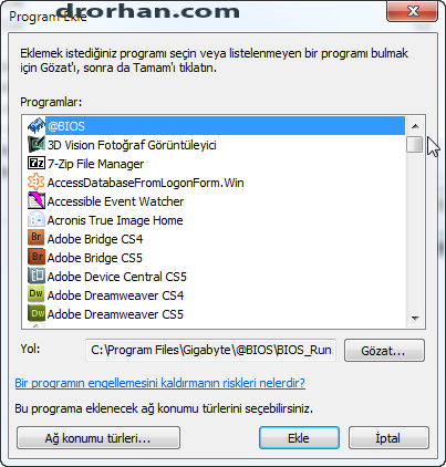 Program Seç