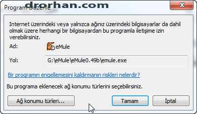Program Ayarları Düzenle