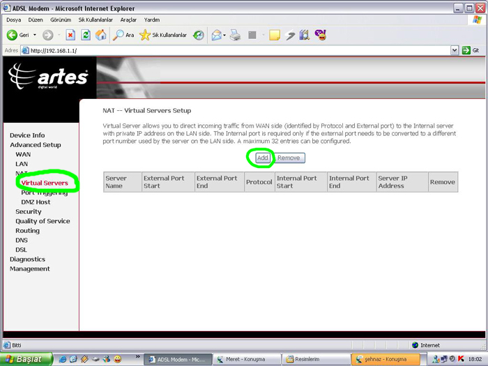apache ae dsl artes virtualserver