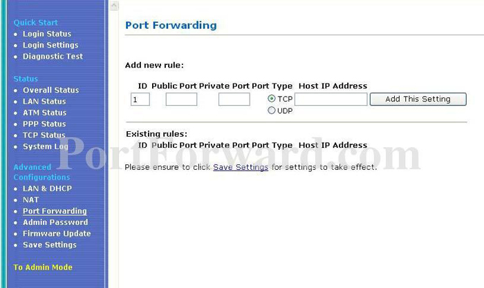 asus amm6030bi dsl305eu portforwarding
