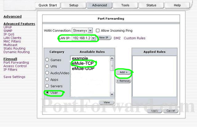 aztech305eu dsl600eutcp add
