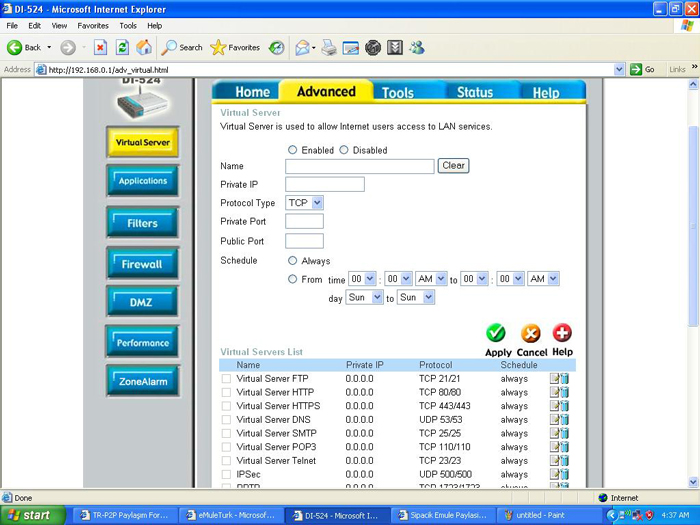 d link502tv1 advanced