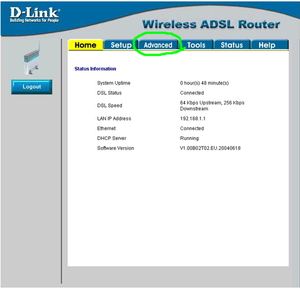 d link524 g g604t advanced