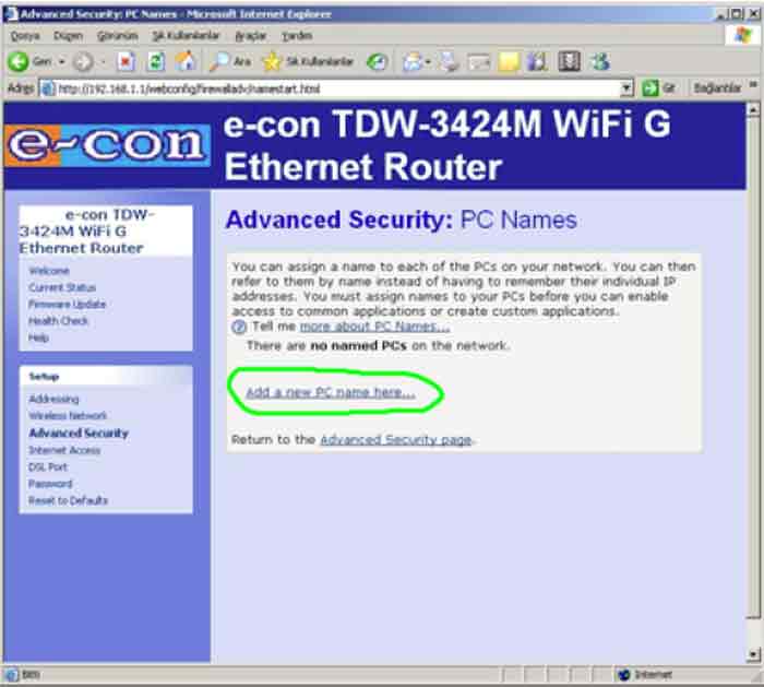 mc8000ue s4 add pcs name