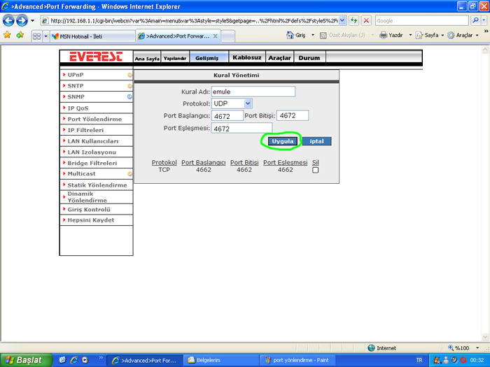 everest sg 1250 udp