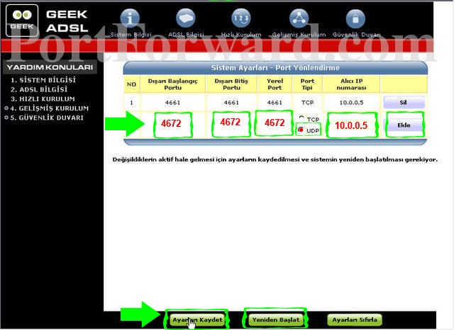 fritz!box7050 q31 4 udp