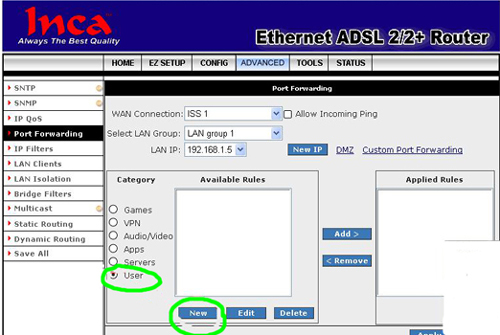 inca 201 inca 204 user
