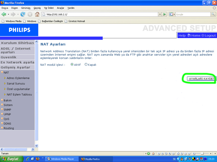 t263r4u modem kaydet
