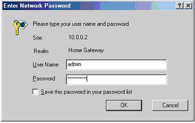 quakeadsl username&passsword