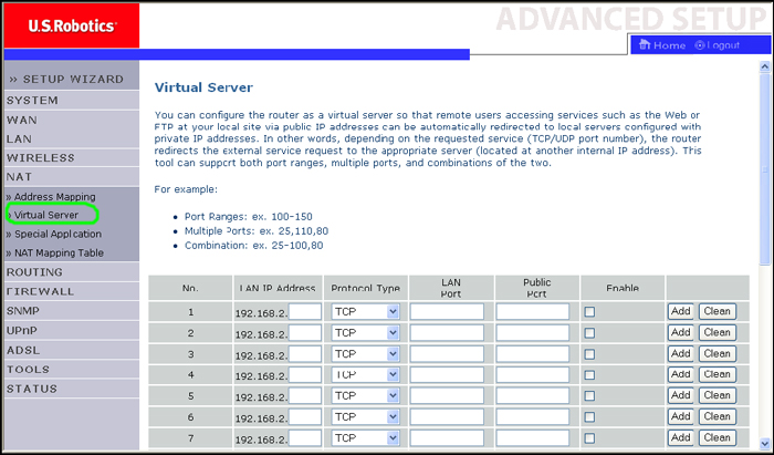 usr9107 9108 9110 virtualserver 0